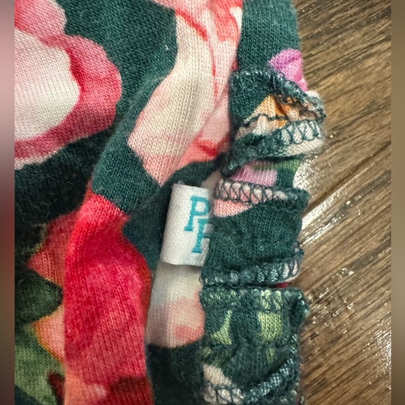 Posh Peanut Footie Ruffled Zippered One Piece 9-12 Months floral - Picture 8 of 9